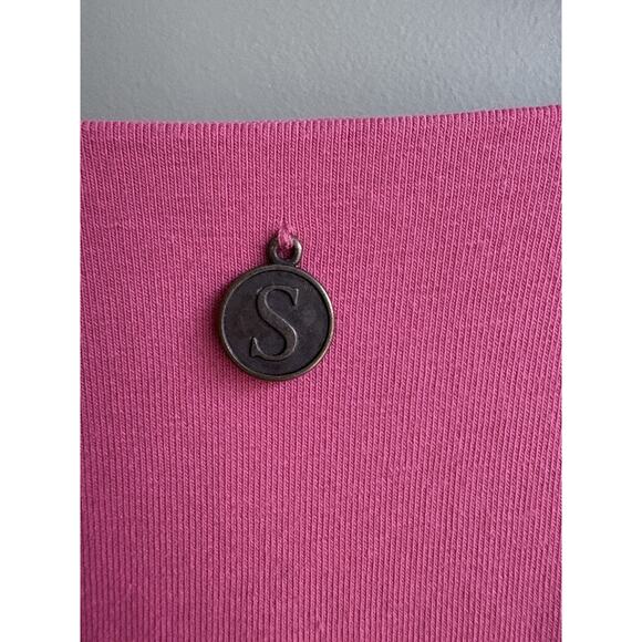 Soft Surroundings Wear Anywhere Dress Stretch Knit Pink Faux Wrap V-neck XL - Picture 11 of 15